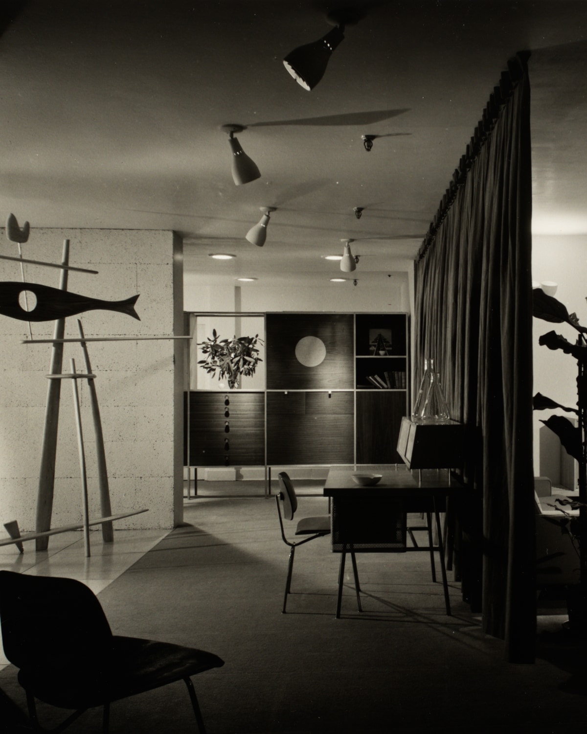 De showroom van Herman Miller in Grand Rapids, ontworpen door George Nelson en geopend in 1948.